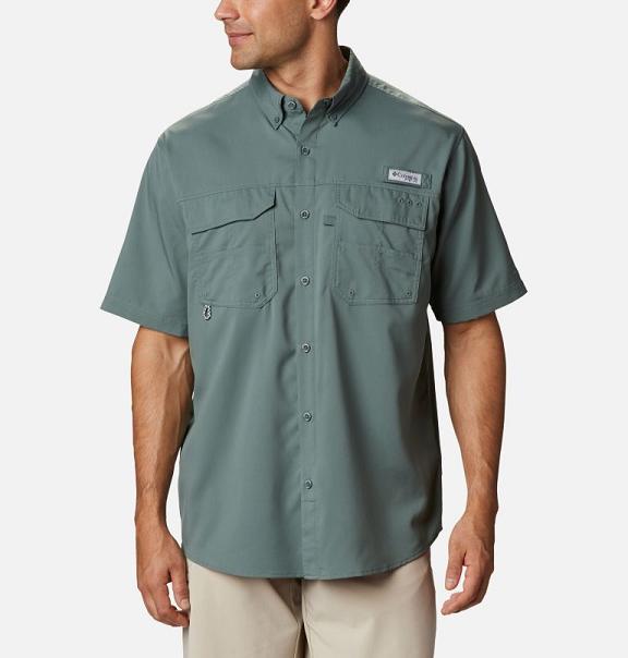 Columbia PFG Blood and Guts III Shirts Green For Men's NZ46085 New Zealand